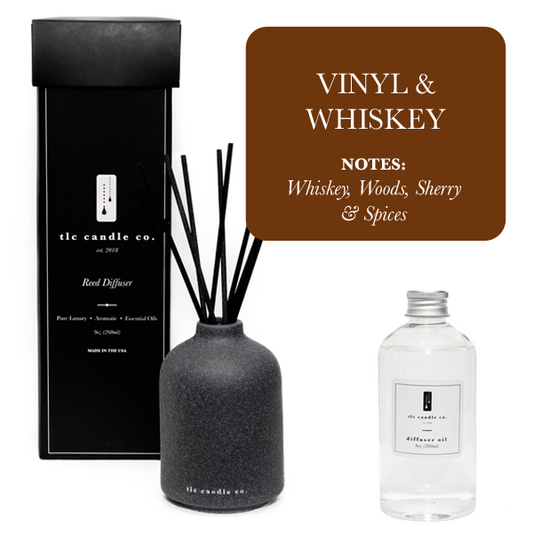 Reed Diffuser - Vinyl & Whiskey