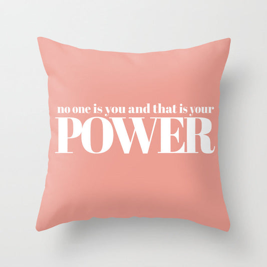 no one is you and that is your power Throw Pillow